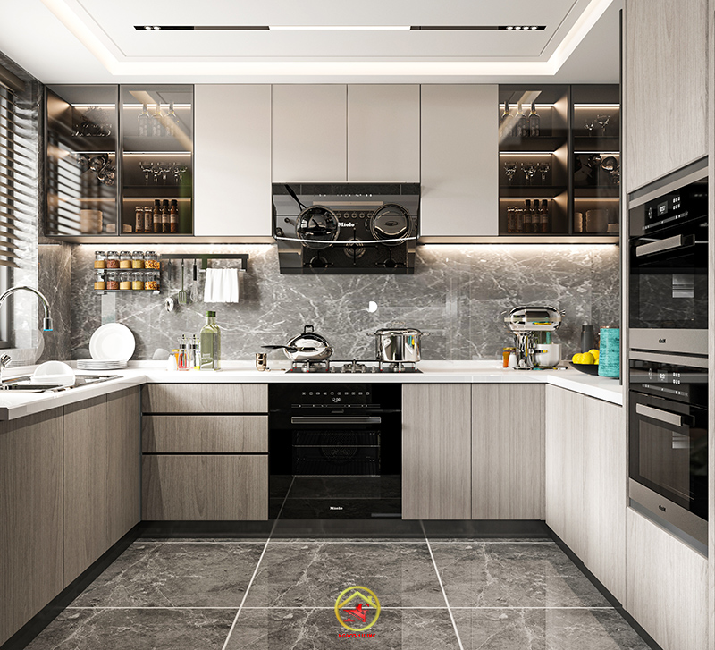 TỦ BẾP MELAMIN THÁI LAN 33